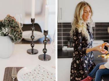Nærbilder av dekor og mor på kjøkkenet