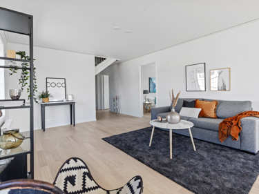 Bilde av stuen i huset Fanny