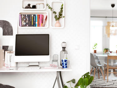 Bilde av kontorkrok i huset