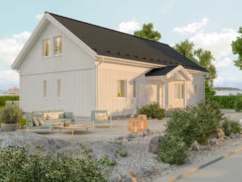 Bilde av husmodellen Astrid med forhøyet veggliv