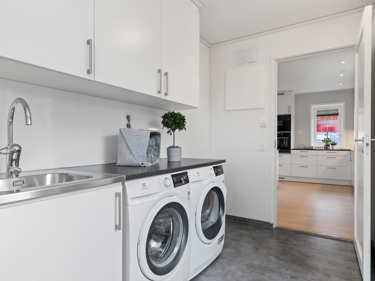 Bilde av vaskerom med maskinpakke fra Electrolux - husmodellen Edvard