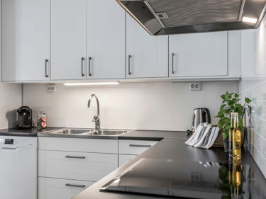 Bilde av induksjon platetopp og ventilator fra Electrolux