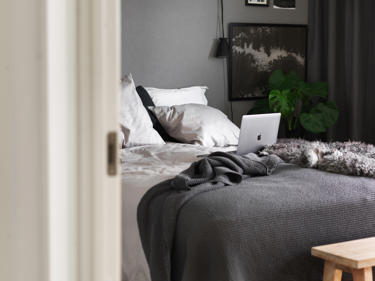 Bilde av innredet soverom