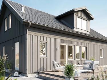 Bilde av ett av våre 1,5-etasjes hus