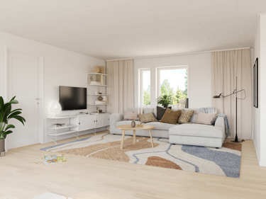 Bilde av stuen i huset Sofia