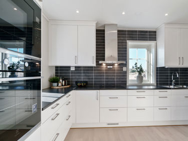 Bilde av kjøkken med innebygde hvitevarer fra Electrolux