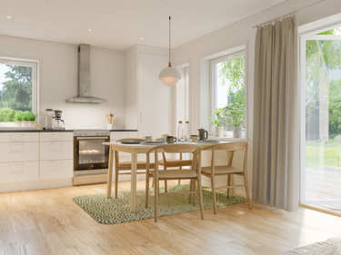 Bilde av kjøkkenet i huset Lasse