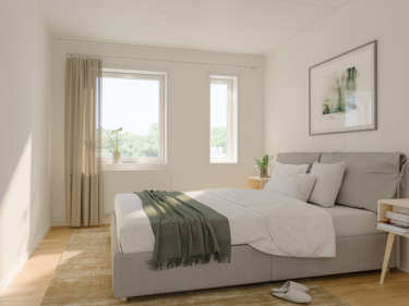 Bilde av soverommet i huset Lasse