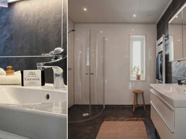 Bilde av baderom i huset Linnea