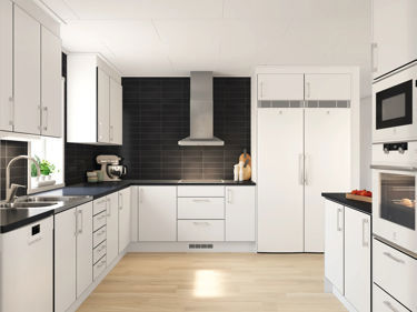 Bilde av standard kjøkkenfronter i husmodellen Tove