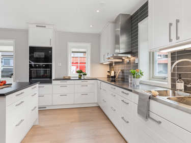 Bilde av kjøkkenet i huset Edvard