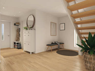 Bilde av hallen i huset Fanny