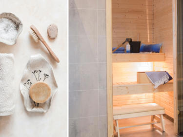 Bilde av badstue som er et av tilvalgene våre