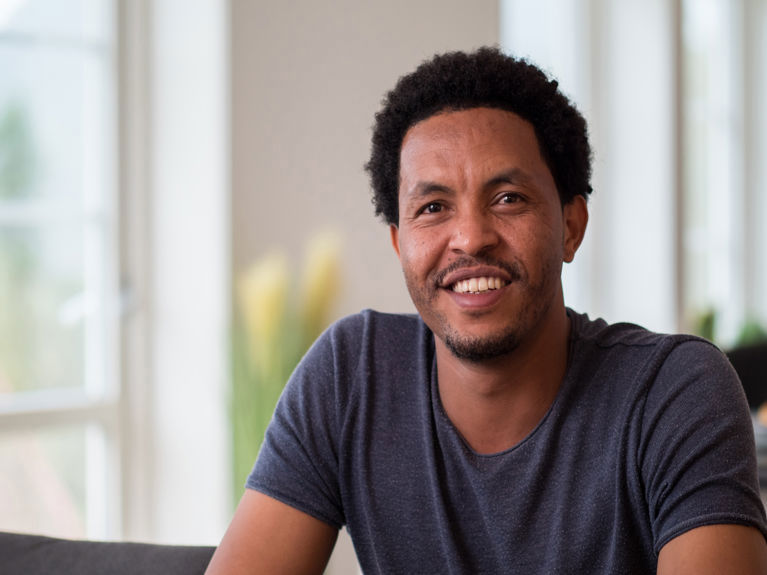 Bilde av førstegangskjøper Solomon Abebe