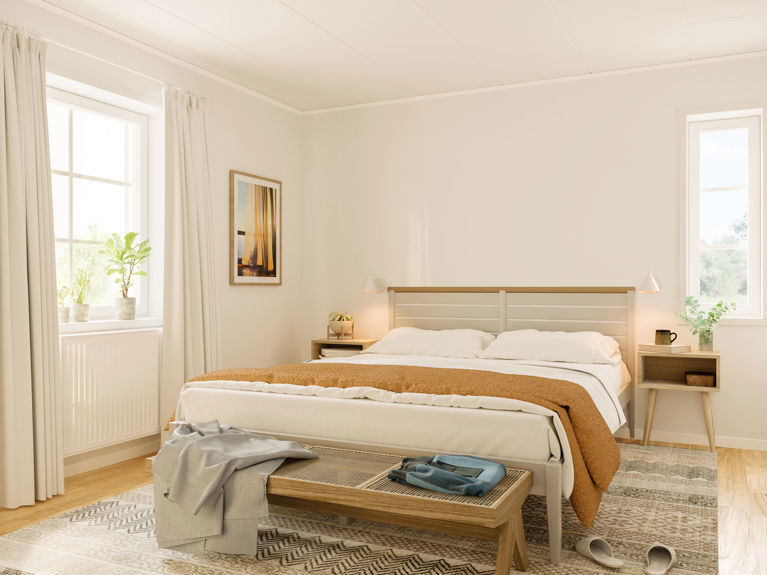 Bilde av soverom i husmodellen Greta