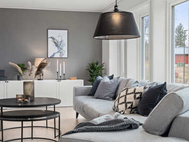 Bilde av stue i huset Edvard