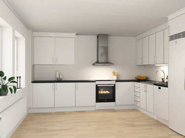 Bilde av standard kjøkken i husmodellen Alvar