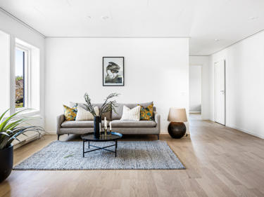 Bilde av innredet stor stue