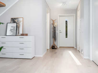 Bilde av hallen i huset Fanny