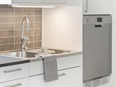 Bilde av innebygd, opphøyd oppvaskmaskin fra Electrolux - husmodellen Edvard