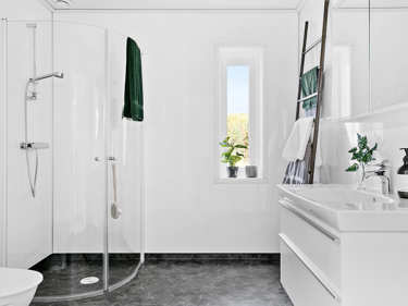 Bilde av badet i huset Eva