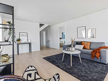 Bilde av stuen i huset Fanny