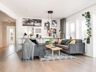 Bilde av stue i huset Åse