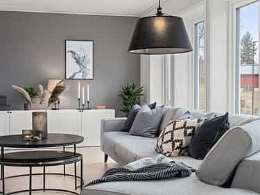 Bilde av stue i huset Edvard