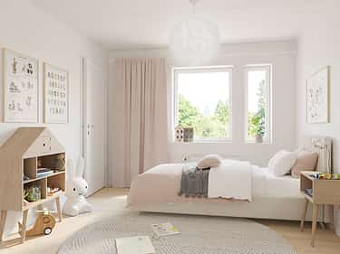 Bilde av barnerommet i huset Sofia