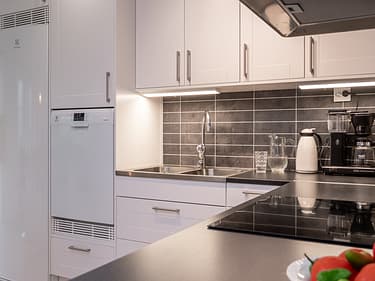 Bilde av kjøkkenet i det nye huset