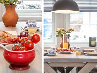 bilde av kjøkkenbenk med innhandlede varer