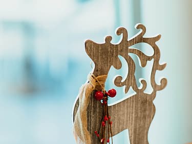 Bilde av julepynt, Rudolf i tre