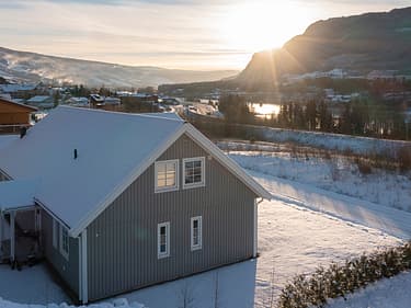 Bilde av huset som familien har kjøpt