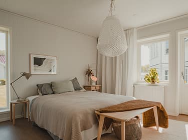 Bilde av soverom og interiør