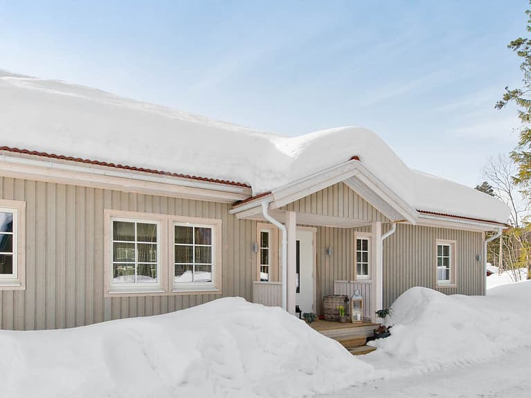 Bilde av huset som ble bygget