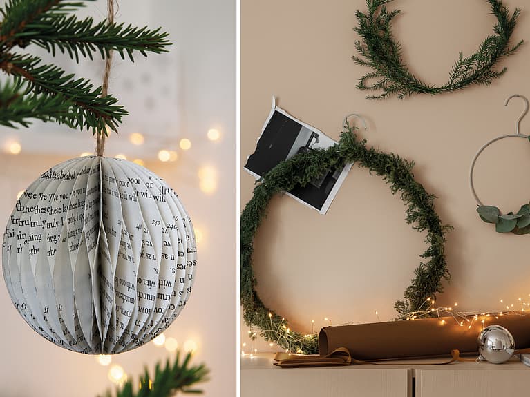 Bilde av julekule og kranser