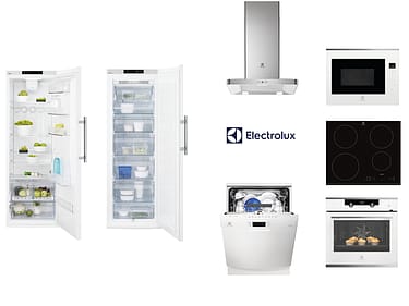 Bilde av hvit innbygningspakke fra Electrolux
