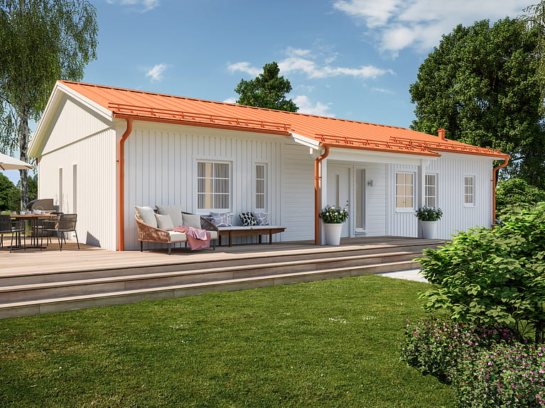 Bilde av husmodellen Minna med moderne takpakke